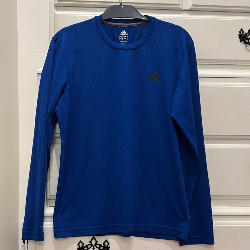 Adidas Blue Long Sleeve Shirt